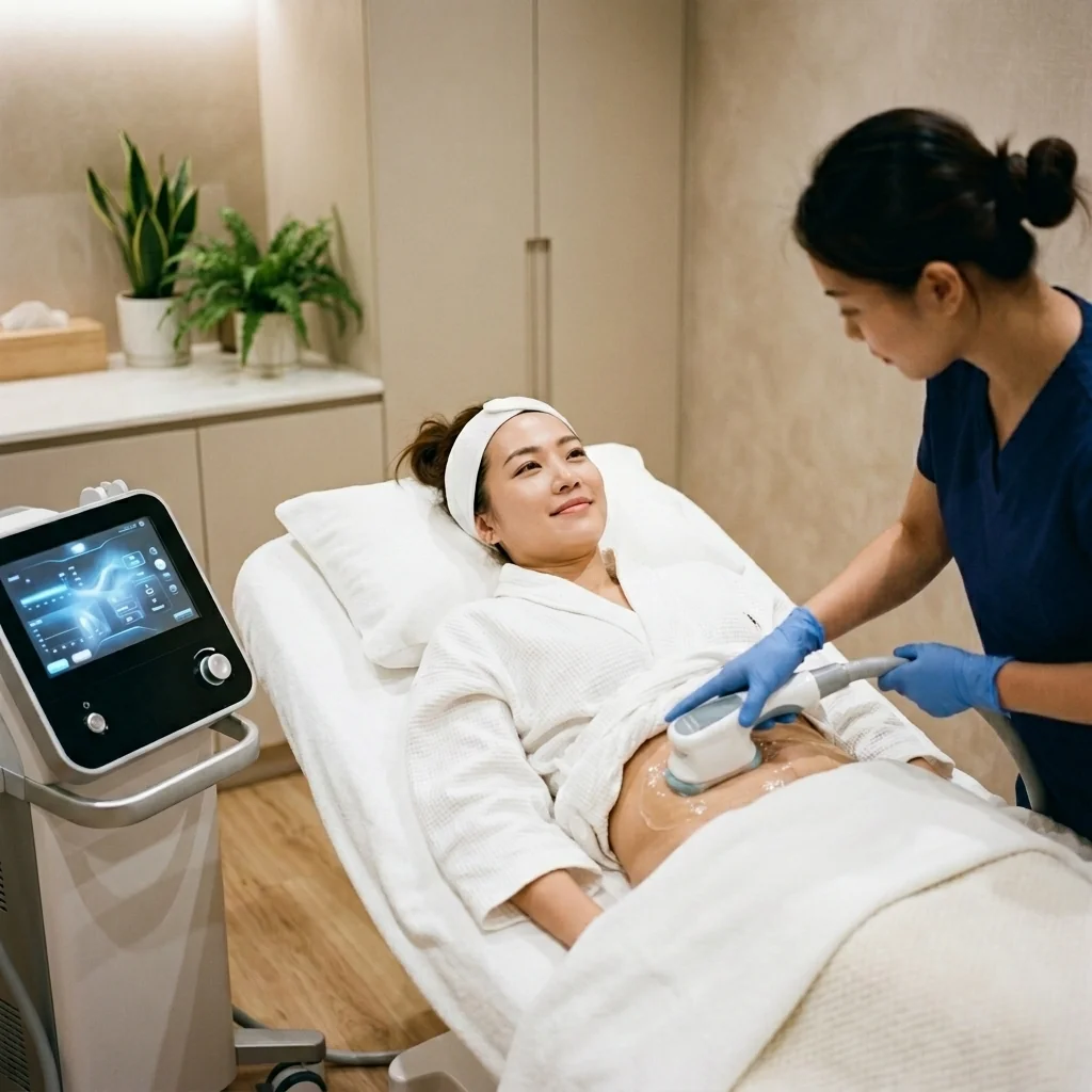 Body sculpting and contouring treatment at YL Beauty Aesthetics Tanjong Pagar