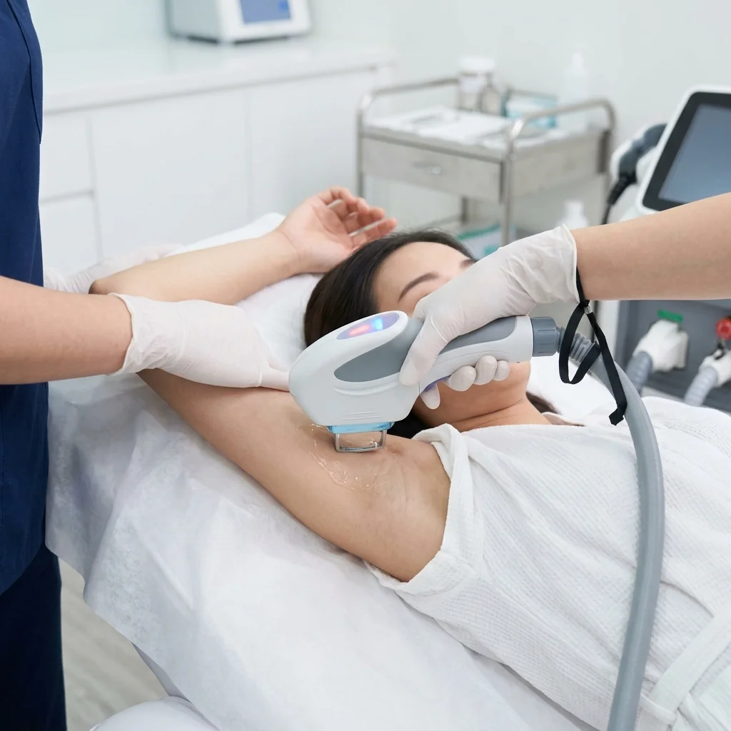 SHR permanent hair removal treatment at YL Beauty Aesthetics Tanjong Pagar